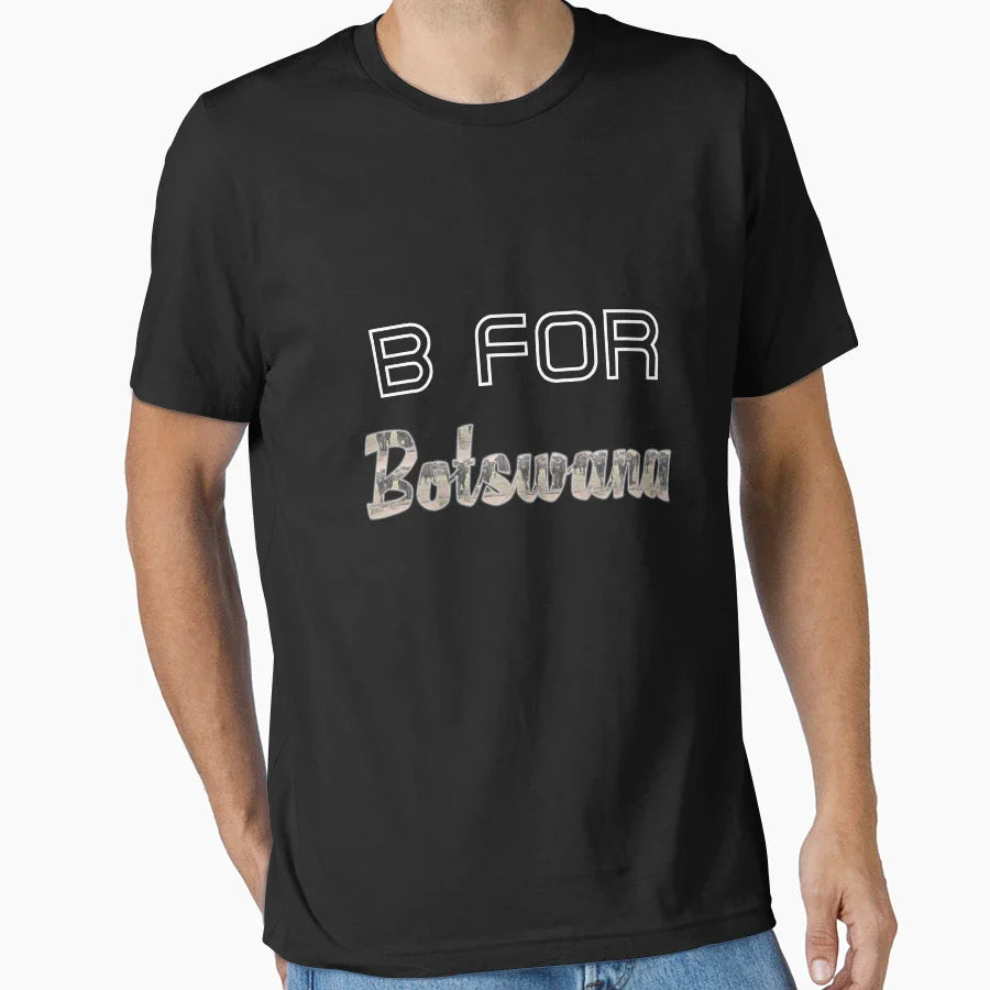 B Botswana T-Shirt - Streetwear Style Men Women
