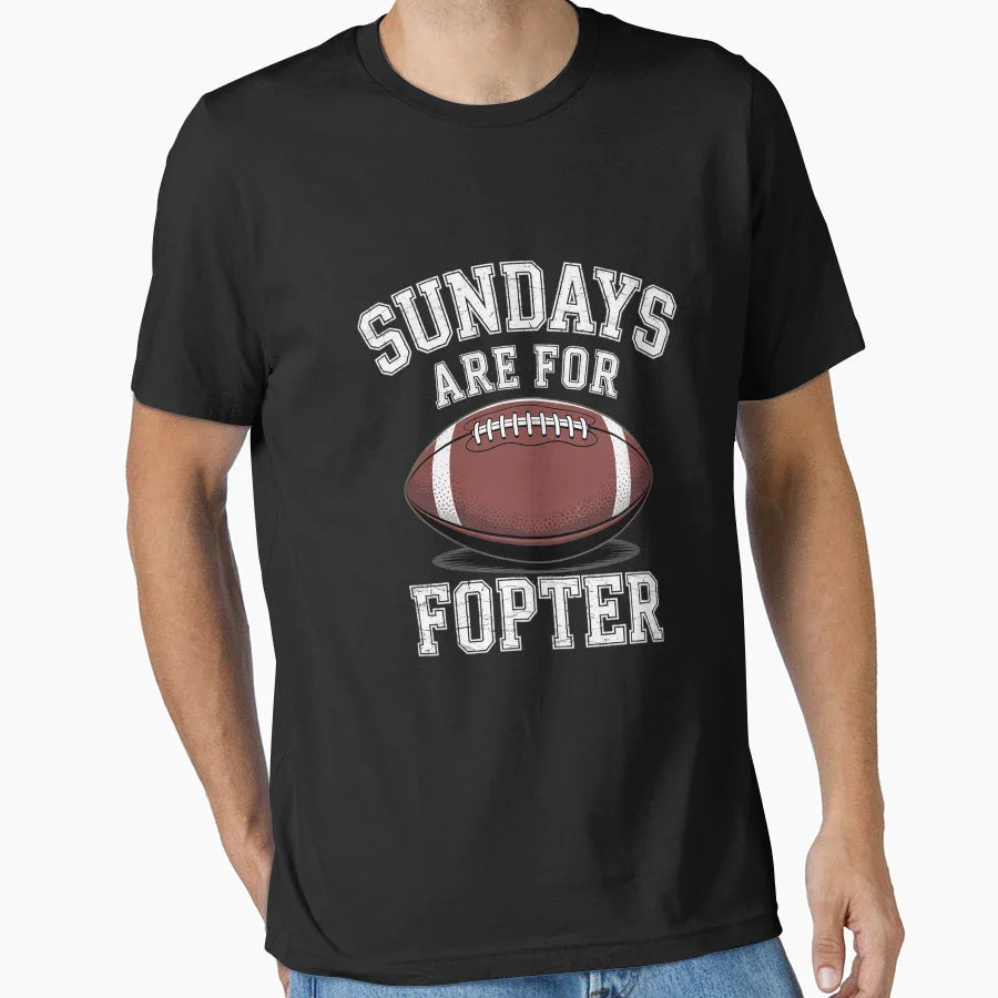 Game Day Fun Trendy Sundays Are T-Shirt - Aesthetic Graphic Men Women