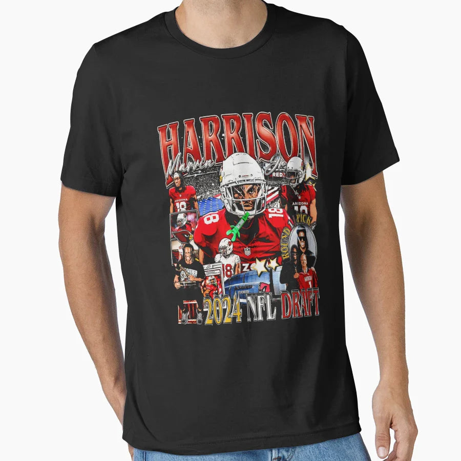 Marvin Harrison Jr Bootleg T-Shirt - Graphic Print Unisex