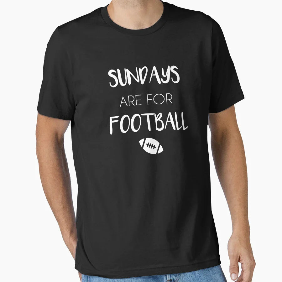 Sundays Are Football Sunday Football T-Shirt - Trendy Graphic for Adults
