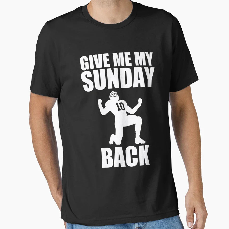 American Football Give My My Sunday T-Shirt - Minimalist Print for Adults