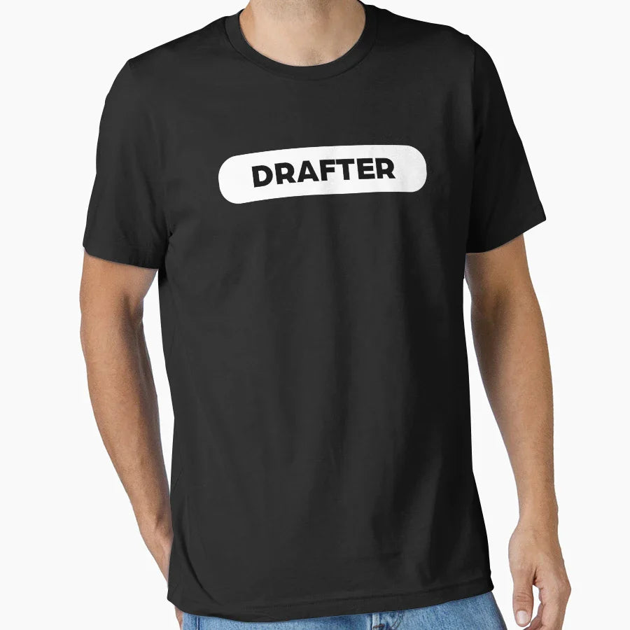 Drafter Profession T-Shirt - Aesthetic Graphic for Adults