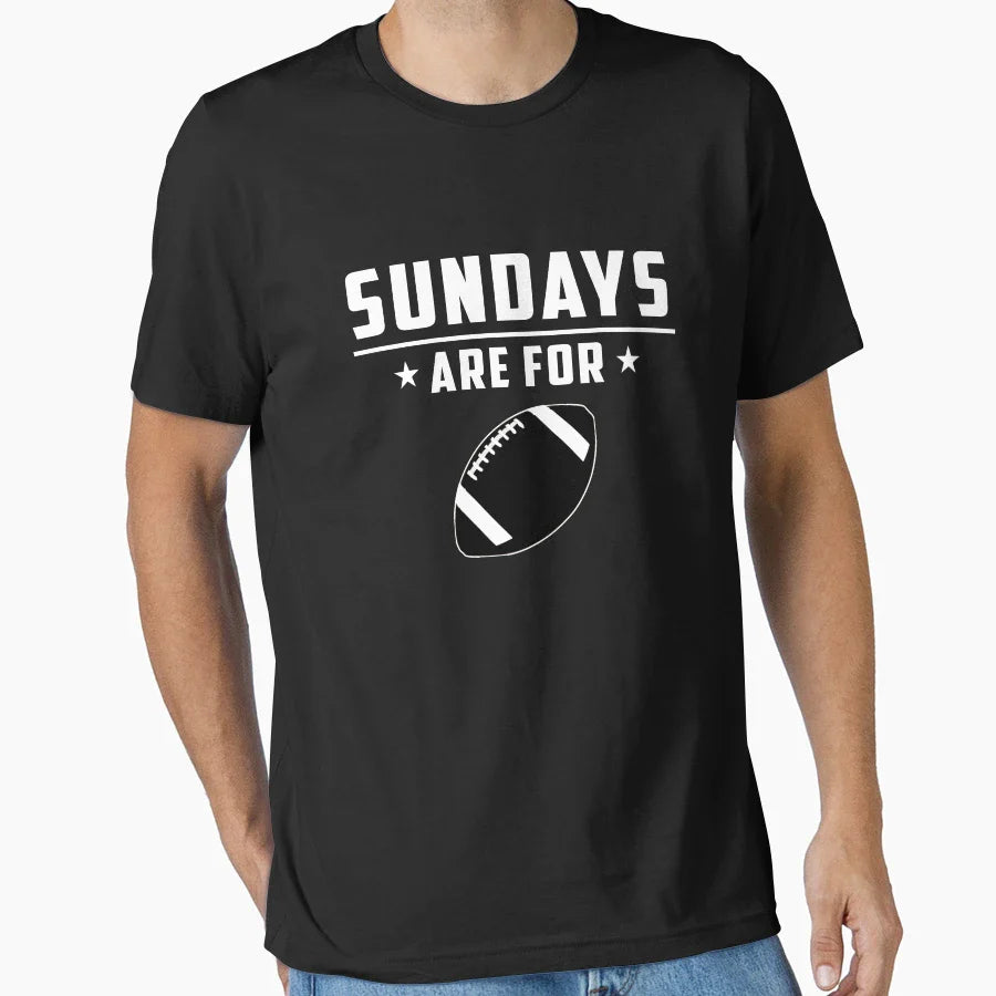 Sundays Are Football T-Shirt - Novelty Apparel for Adults