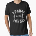 Sunday Funday Football Sports T-Shirt - Fun Novelty Design Men Women