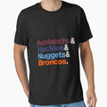 Denver Sports Teams T-Shirt - Casual Everyday Wear for Adults