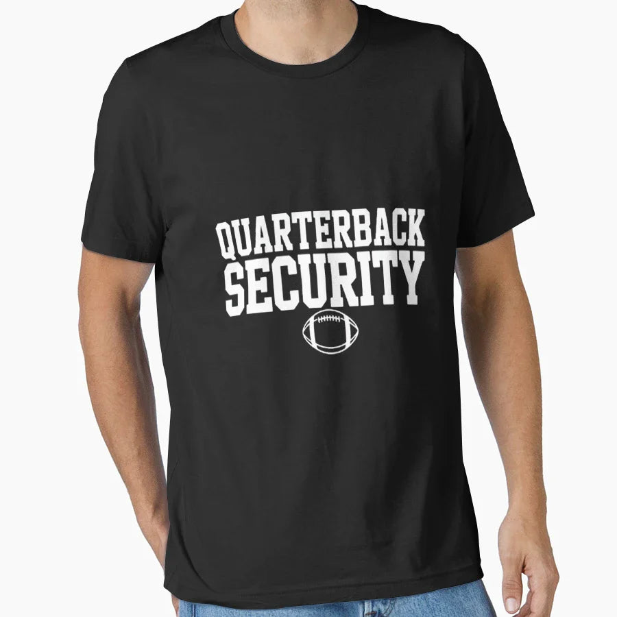 Quarterback Security American Football T-Shirt - Trendy Graphic for Adults
