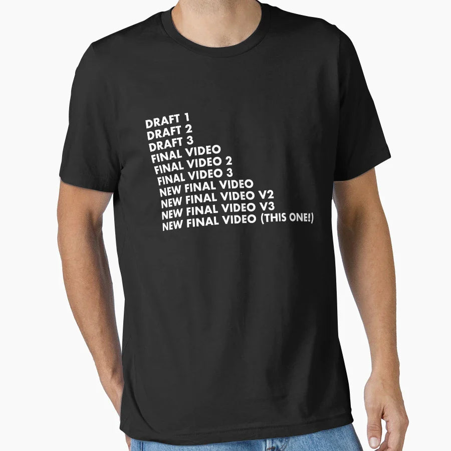 Video Editing Gifts Final Draft T-Shirt - Streetwear Style for Adults