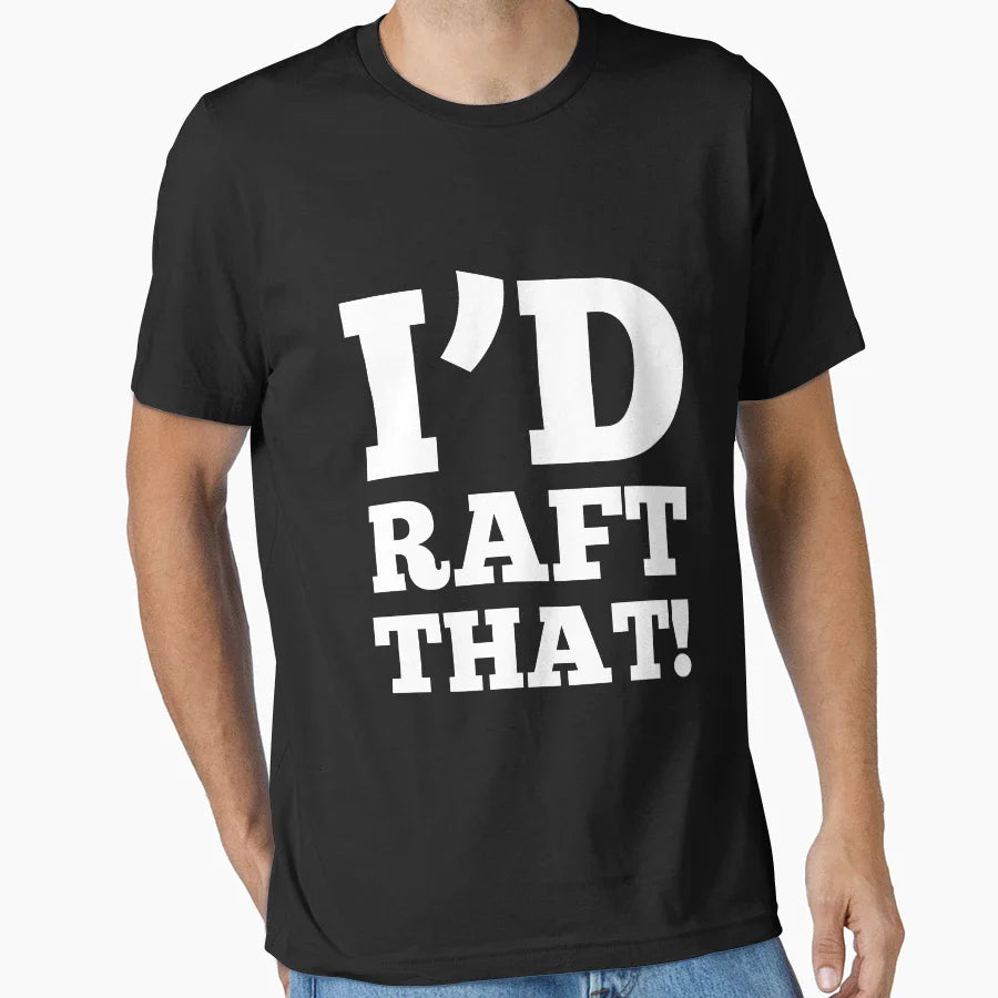 Rafting Sayings Raft White Water Rides T-Shirt - Custom Art Print Unisex