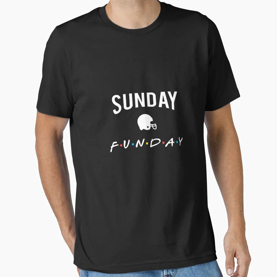 Sunday Funday Football T-Shirt - Trendy Graphic Unisex