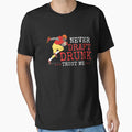 Never Draft Drunk Fantasy Football Draft T-Shirt - Unique Graphic Unisex