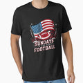 Sundays Are Football T-Shirt - Casual Everyday Wear Men Women