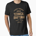 Tough Crazy Technical Draftsman T-Shirt - Custom Art Print Men Women