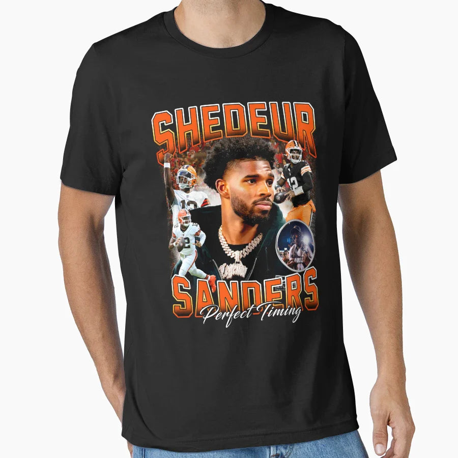 Shedeur Sander T-Shirt - Graphic Print for Adults