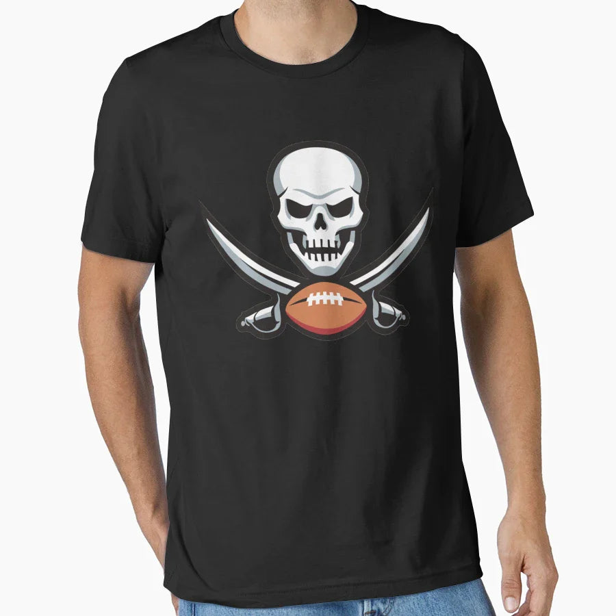 Football Skull T-Shirt - Casual Everyday Wear Unisex