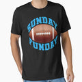 Sunday Funday Football Funny T-Shirt - Unique Graphic Men Women