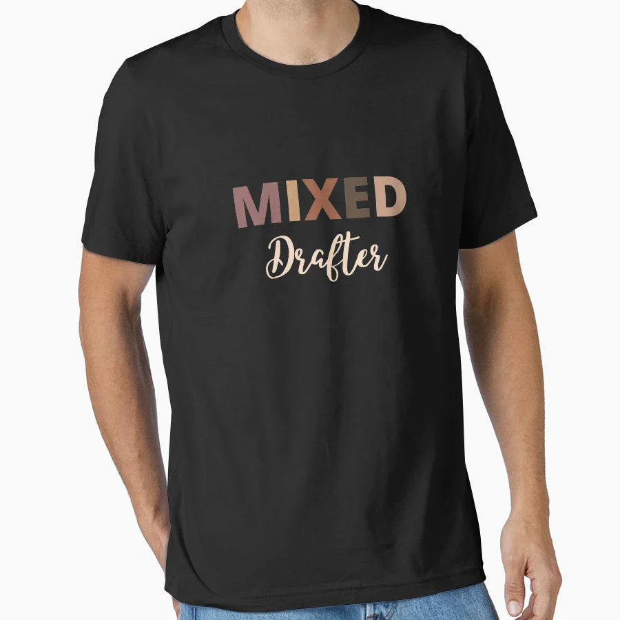 Mixed Race Drafter T-Shirt - Novelty Apparel Unisex