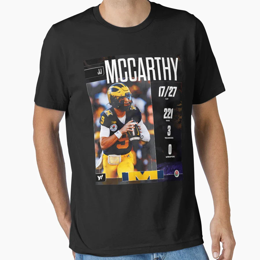 Should Giants Draft Jj Mccarthy T-Shirt - Casual Everyday Wear Men Women