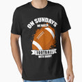 Sundays We Watch Football Daddy T-Shirt - Unique Graphic Unisex