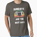 Sundays Are Best Days Football Grass T-Shirt - Custom Art Print for Adults