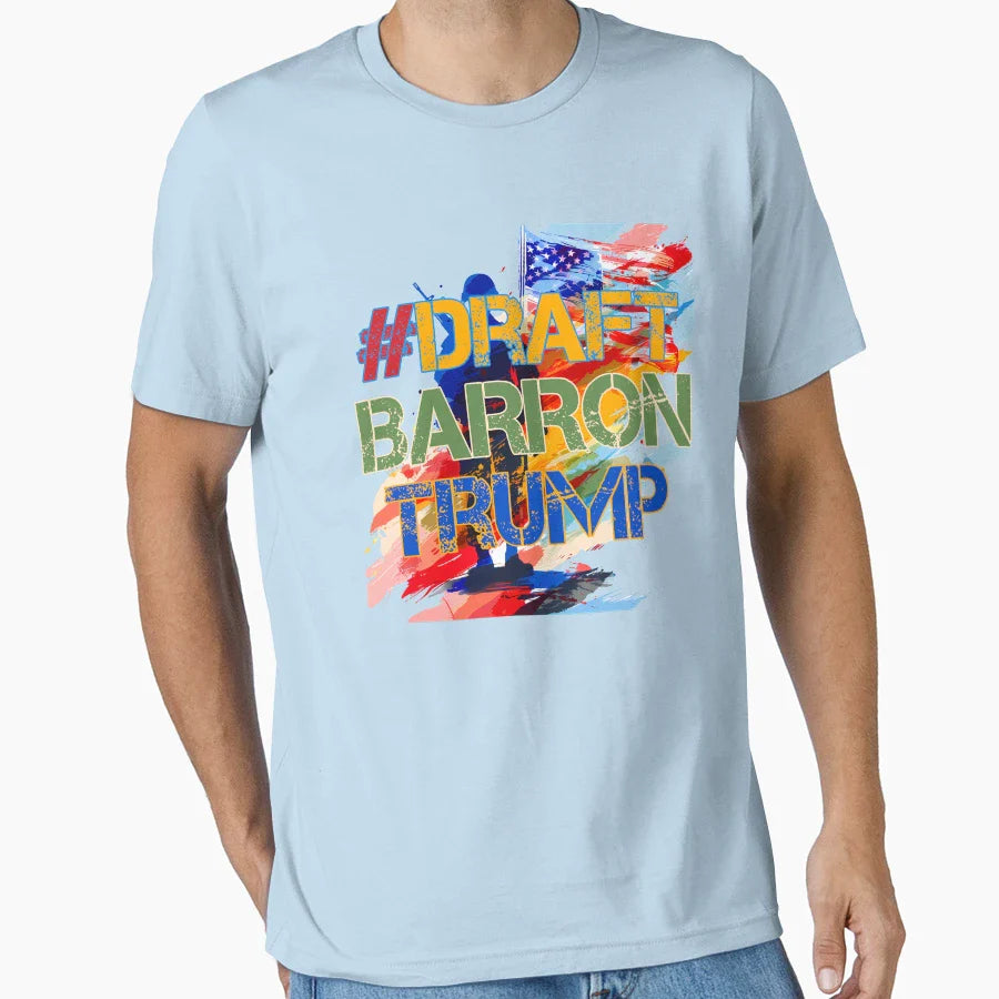 Draftbarrontrump Graffiti Meme Patriotic T-Shirt - Novelty Apparel Unisex