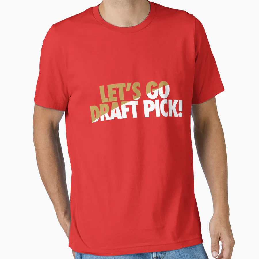 Lets Go Draft Pick Sf Split T-Shirt - Aesthetic Graphic Unisex