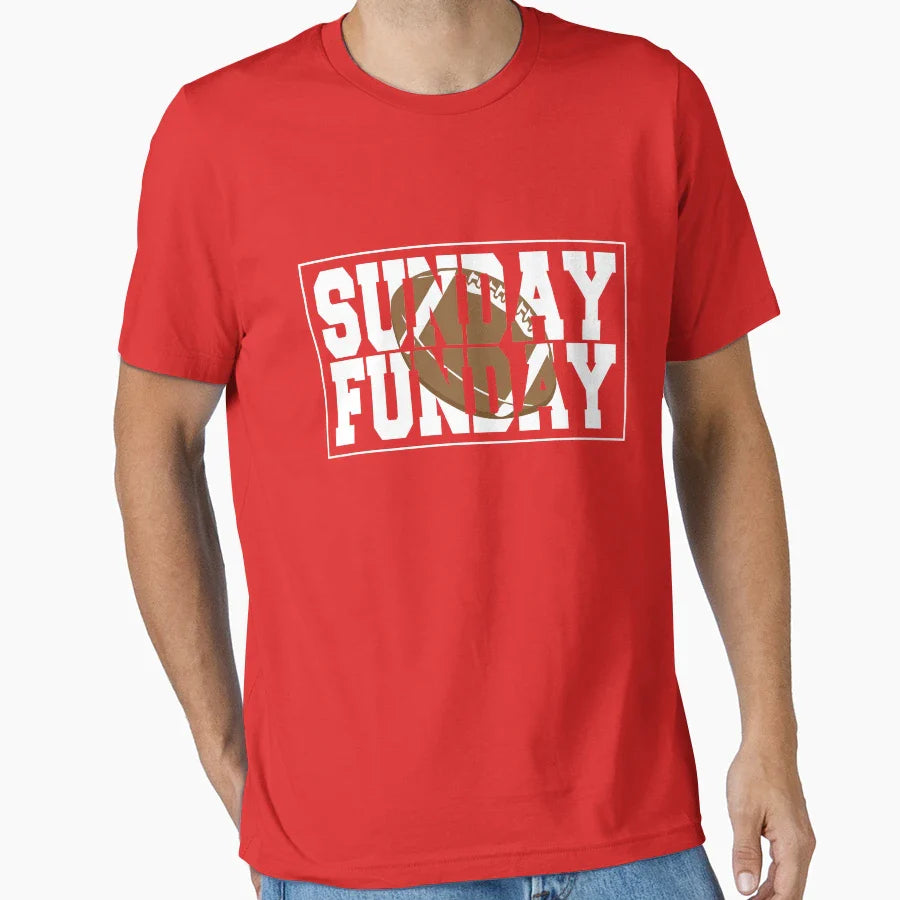 Sunday Funday T-Shirt - Graphic Print Men Women
