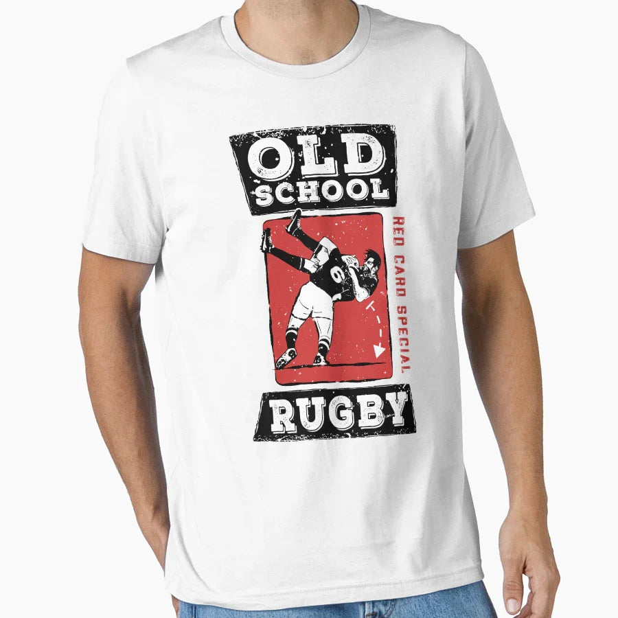 Old School Rugby Red Card Special T-Shirt - Fun Novelty Design Men Women