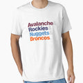 Denver Sports Teams T-Shirt - Casual Everyday Wear Unisex