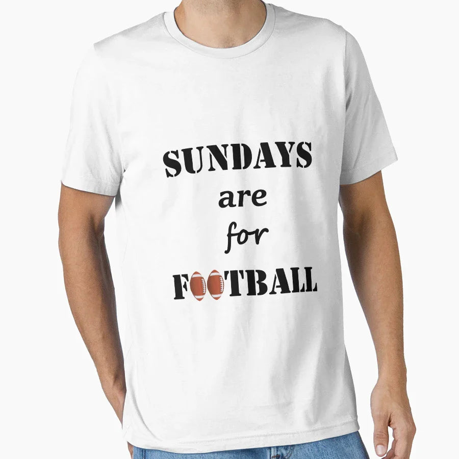 Match Football Superbowl Sunday Beer T-Shirt - Minimalist Print Men Women