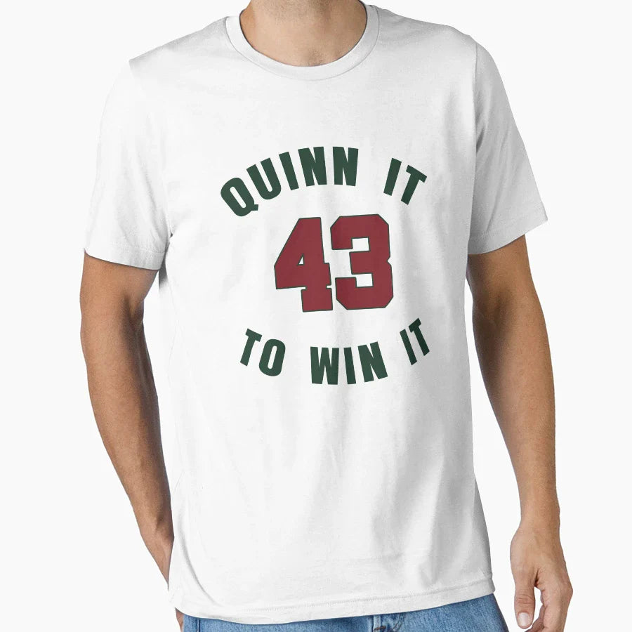Minnesota Quinn Hughes 43 Quinn It To T-Shirt - Custom Art Print Unisex