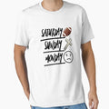 Saturday Football Sunday Church T-Shirt - Custom Art Print Men Women