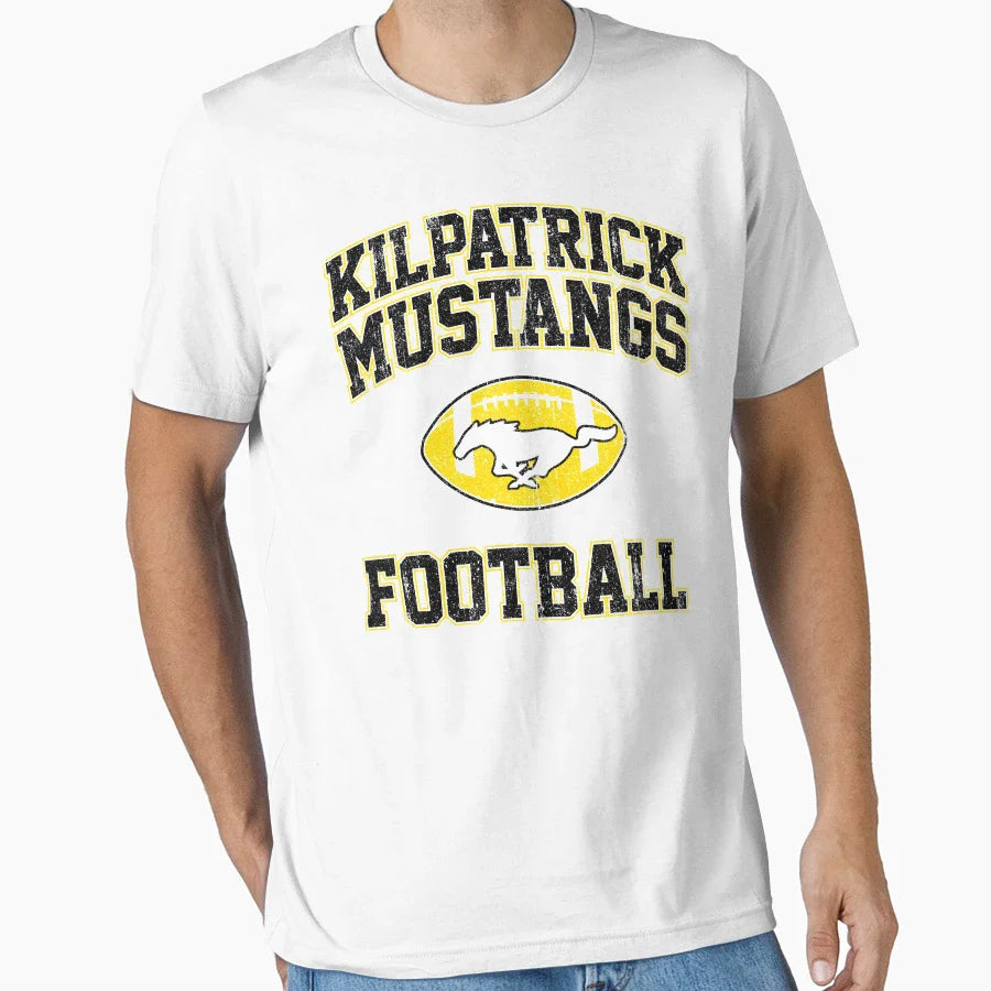 Kilpatrick Mustangs Football Variant T-Shirt - Custom Art Print Unisex