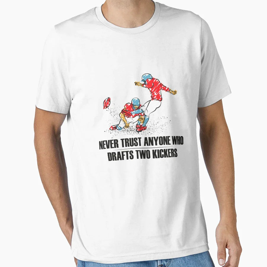 Never Trust Anyone Who Drafts Two T-Shirt - Aesthetic Graphic for Adults