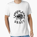 I Drink And Draft T-Shirt - Casual Everyday Wear for Adults