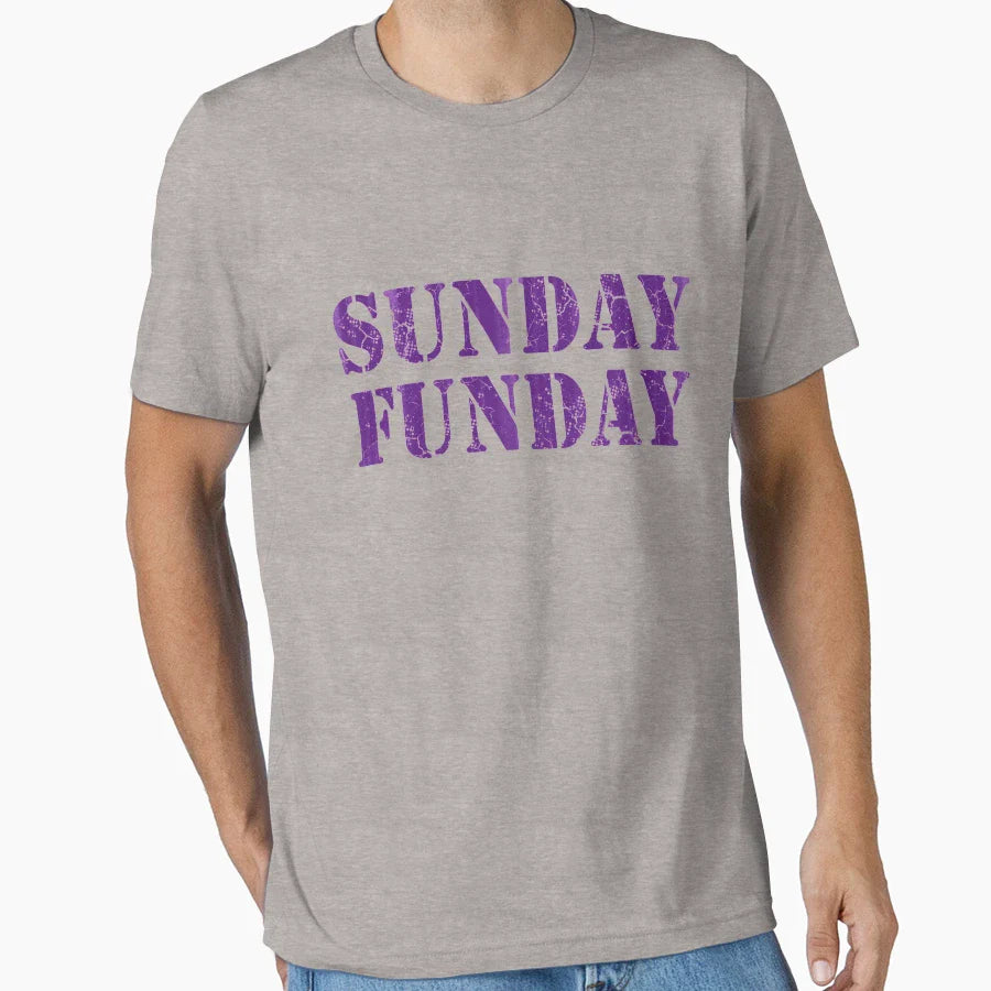 Sunday Funday Football T-Shirt - Streetwear Style Men Women
