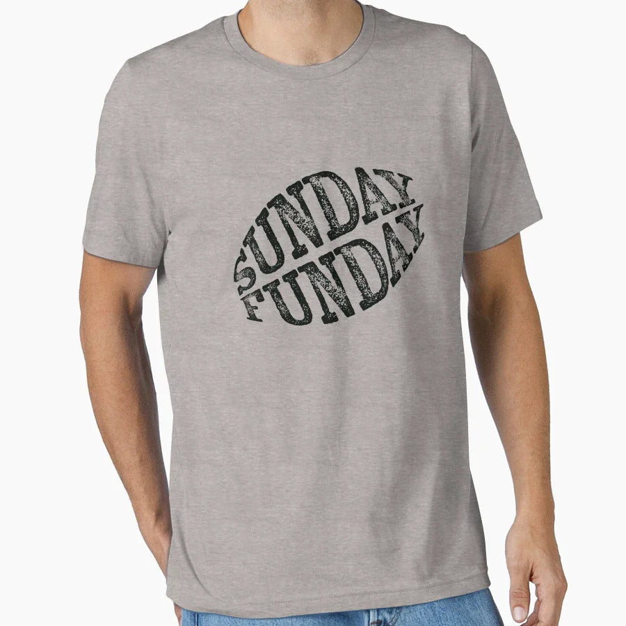 Sunday Funday Football Fan T-Shirt - Novelty Apparel Men Women
