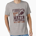 Sundays We Watch Football Sunday T-Shirt - Aesthetic Graphic Men Women