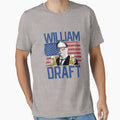 William Draft 4Th July Drinking T-Shirt - Minimalist Print Unisex