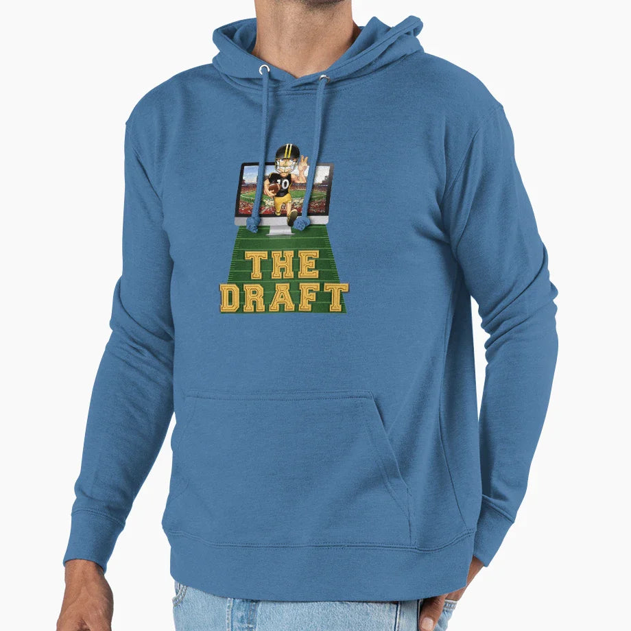 Draft Ffl Fantasy Football League Hoodie - Aesthetic Graphic for Adults