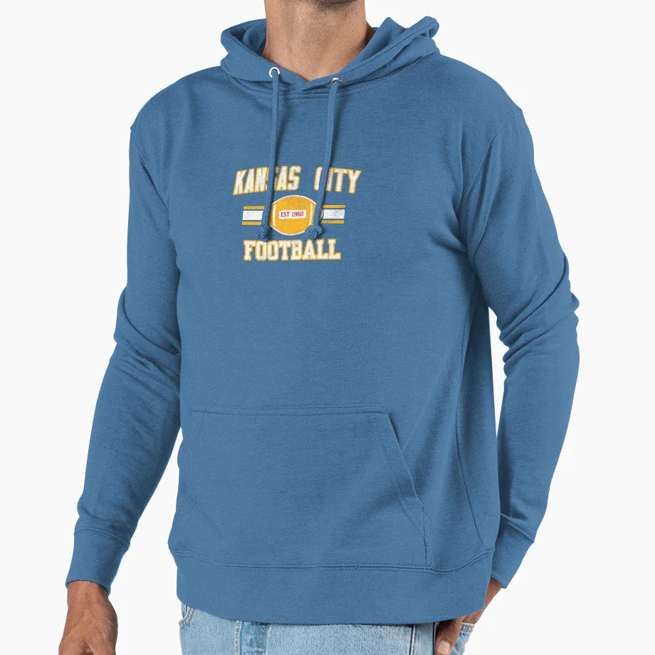 Kansas City Football Hoodie - Casual Everyday Wear Men Women