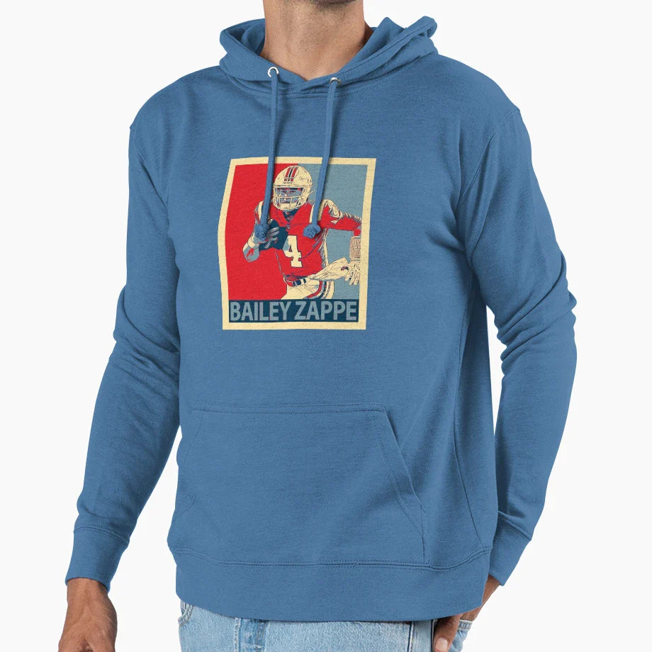 Bailey Zappe Hoodie - Aesthetic Graphic for Adults