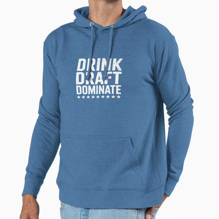 Drink Draft Dominate Stars Funny Hoodie - Casual Everyday Wear Men Women