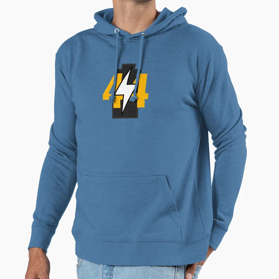 44 Watt Power Original Hoodie - Fun Novelty Design for Adults