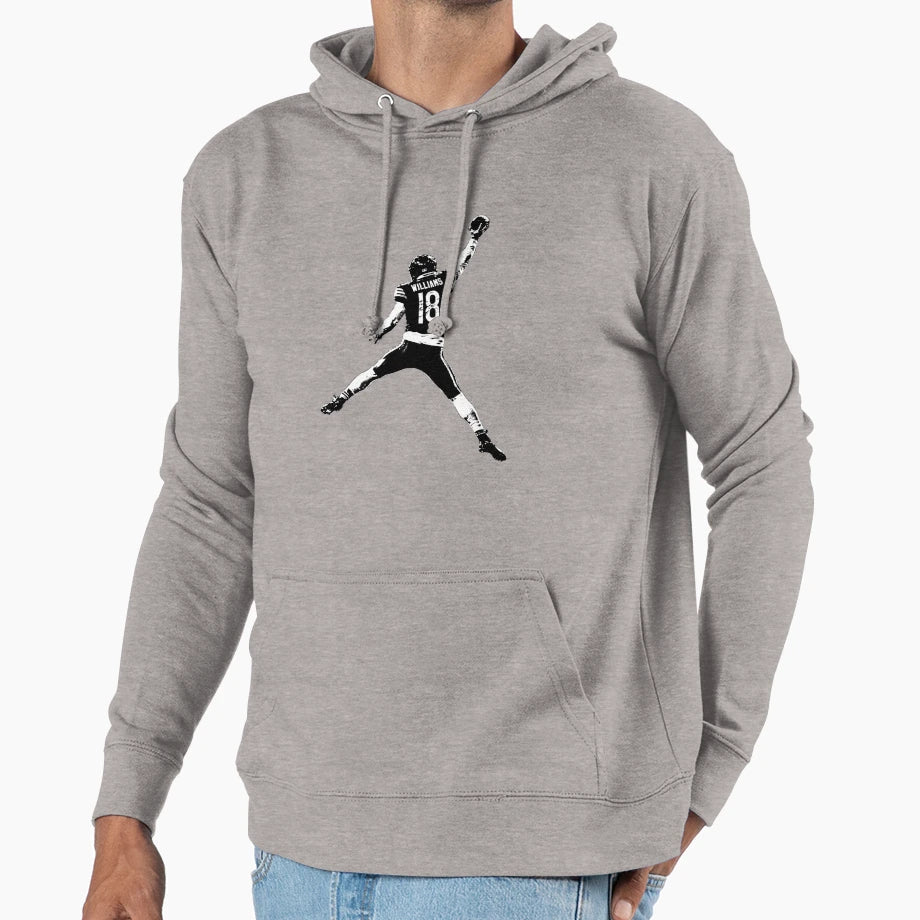 CW Jump Hoodie - Minimalist Print for Adults