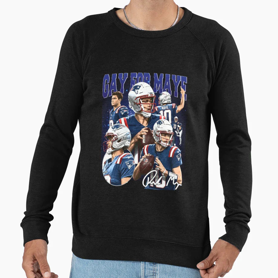 Gay Maye New England Football Sweatshirt - Casual Everyday Wear for Adults