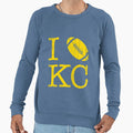 I Love Kansas City Football Sweatshirt - Fun Novelty Design Men Women