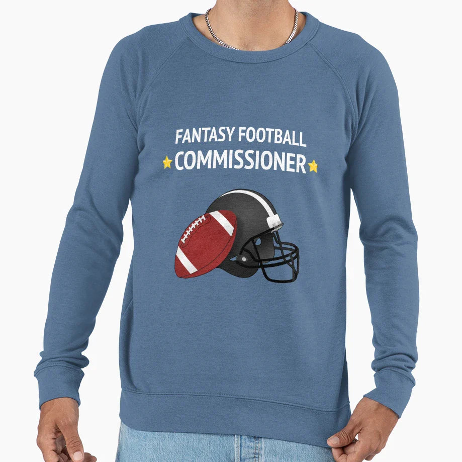 Fantasy Football Commissioner Sweatshirt - Fun Novelty Design for Adults