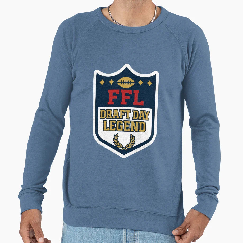 Fantasy Football Draft Day Legend Sweatshirt - Aesthetic Graphic Unisex