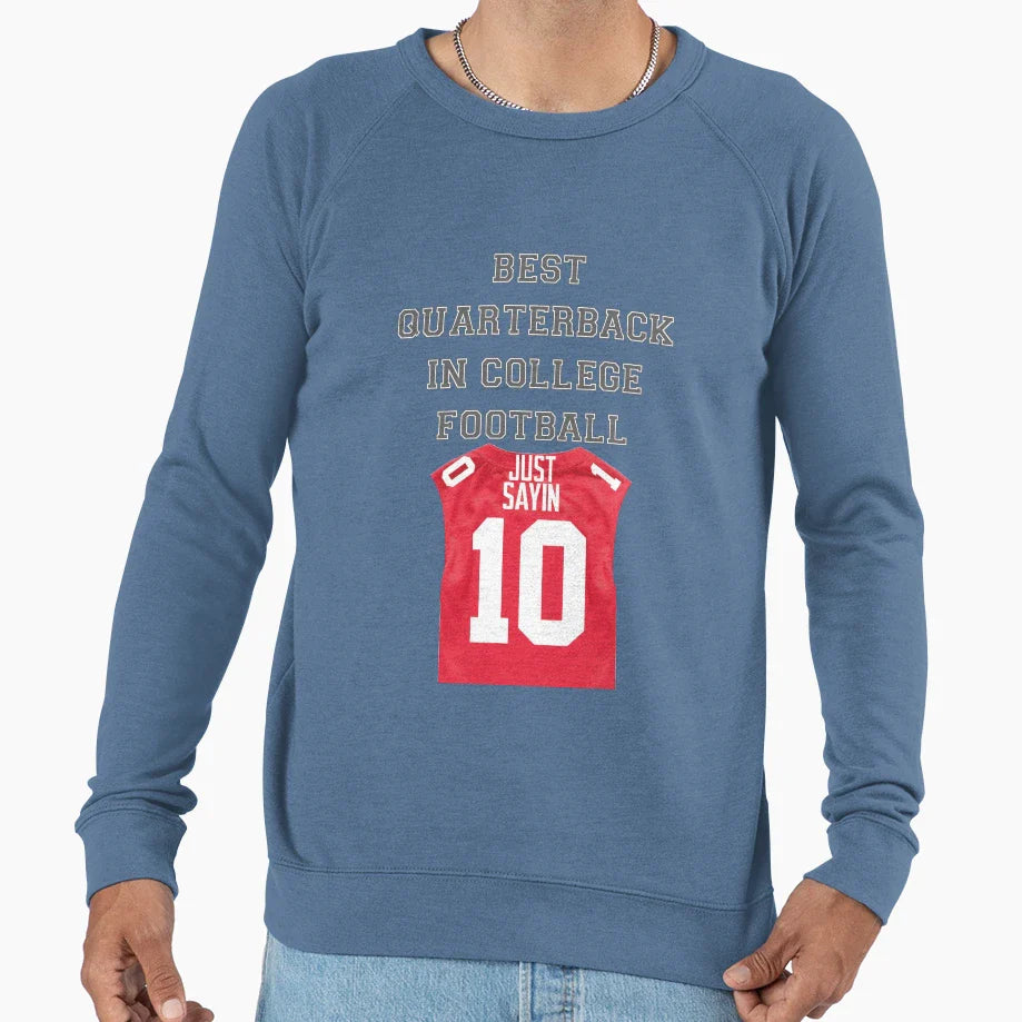 Best Quarterback College Football Sweatshirt - Novelty Apparel Men Women