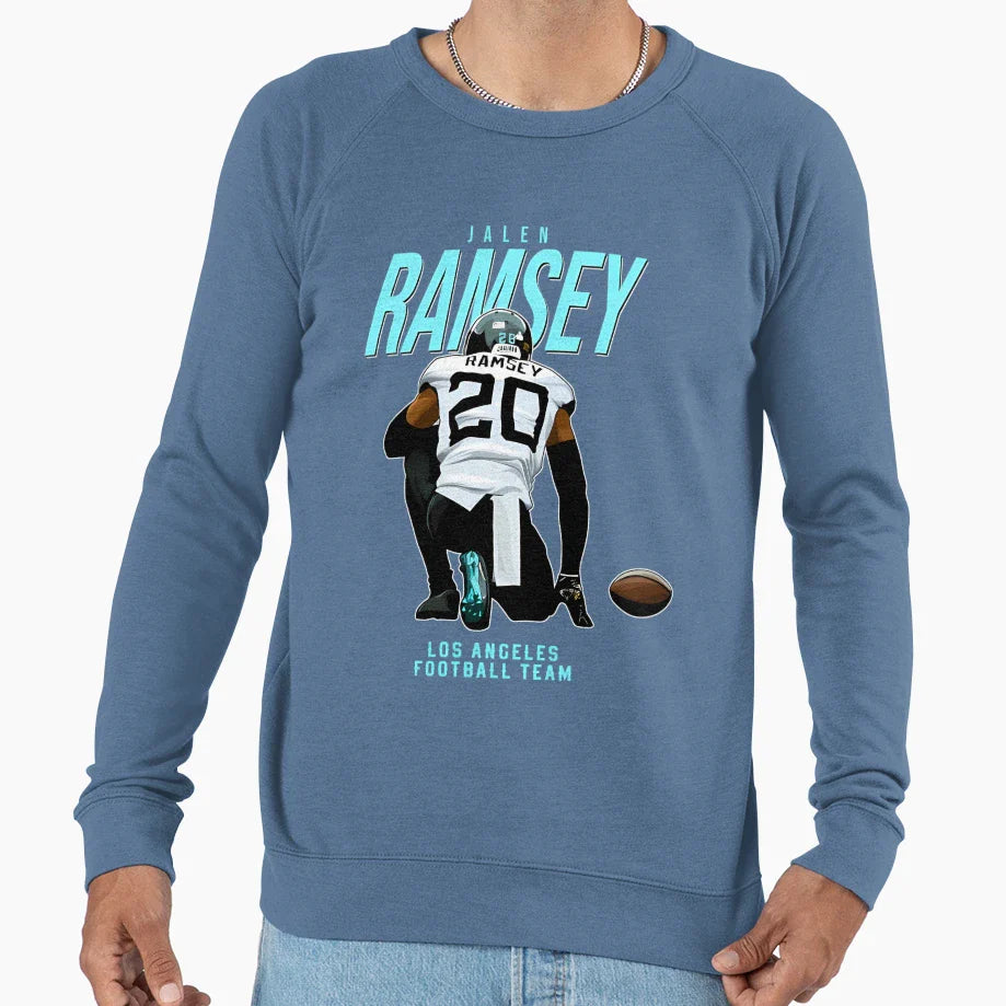 Jalen Ramsey 20 Los Angeles Sweatshirt - Fun Novelty Design for Adults